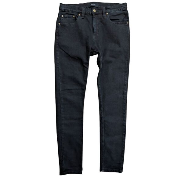 Rolla's Mens Thin Captain Slim Fit Black Jeans Size 31x32 - Picture 3 of 6